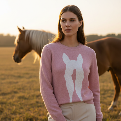 My Equi Art / Gestrickter Pullover – Limitierte Valentinstagsauflage